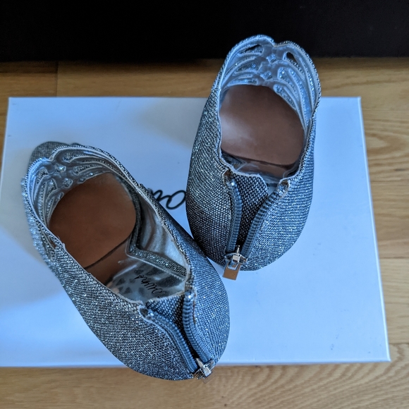 Silver open toe heels - Picture 5 of 7